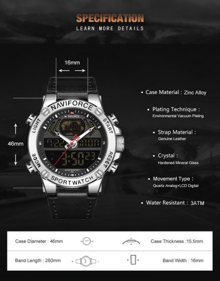 bagherishop-watch-sell-buy-watches-ساعت-مچی-رومیزی-دیواری-خرید-فروش-باقری-شاپ--زنانه-مردانه-9164-نیوی-فورس-naviforce