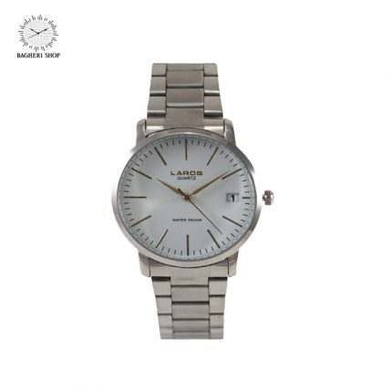 wrist watch metal men LAROS0118 bagheri shop buy online خرید فروشگاه اینترنتی ساعت مچی عقربه ای فلزی لاروس مردانه گارانتی ضدآب