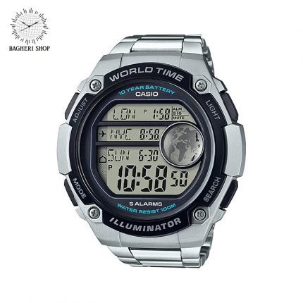 wrist watch sport chronometer CASIO AE 3000WD bagherishop buy online shop خریدفروشگاه اینترنتی ساعت مچی کاسیو اسپرت کرنومتر گارانتی0