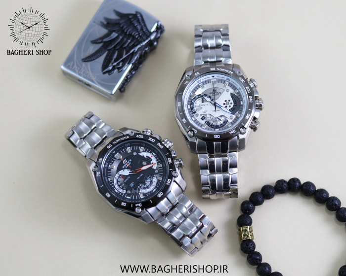 wrist watch sport chronometer CASIO EF-550D bagherishop buy online shop خریدفروشگاه اینترنتی ساعت مچی کاسیو اسپرت کرنوگراف گارانتی